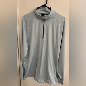 Dunning Golf Pullover 1/4 Zip blue light blue size XL
